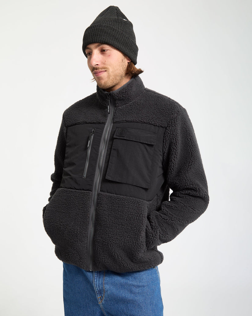 Chaqueta Storm Stone Zip Sherpa - Asphalt Black