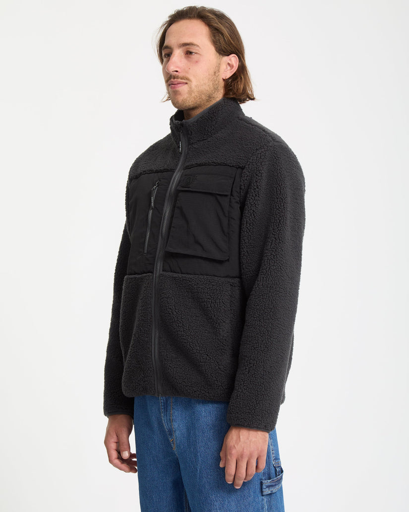 Chaqueta Storm Stone Zip Sherpa - Asphalt Black