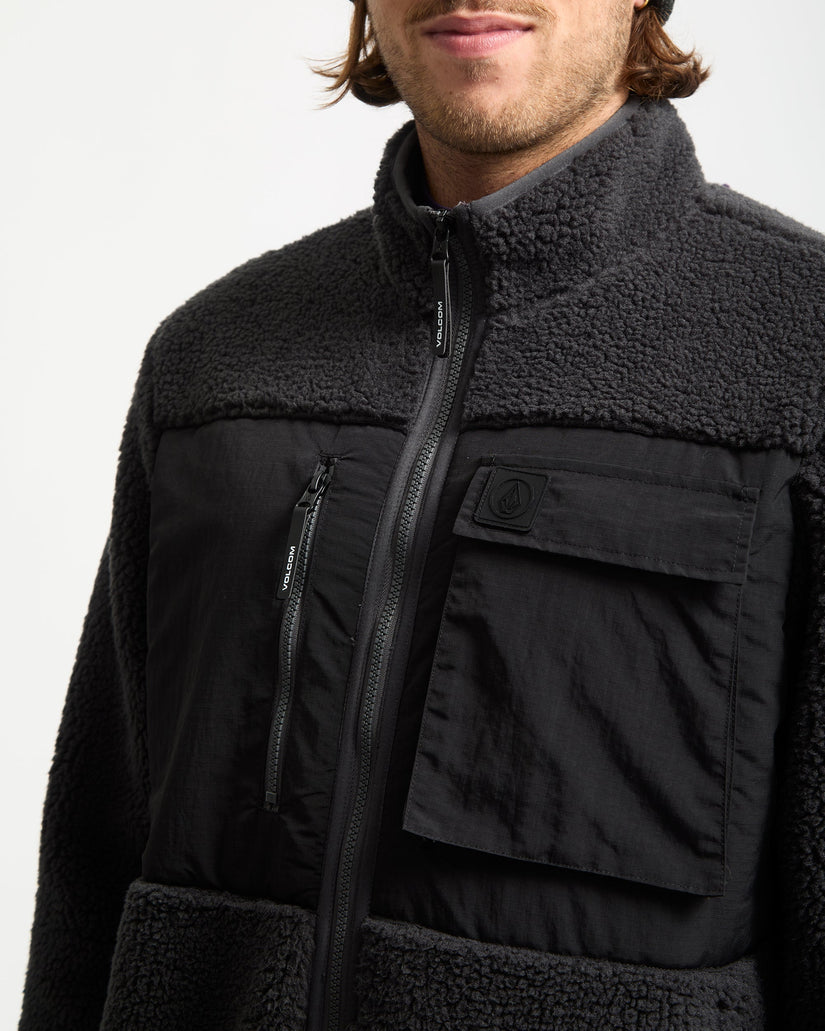 Chaqueta Storm Stone Zip Sherpa - Asphalt Black