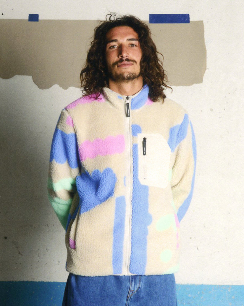 Chaqueta Carrau Fuzzar Zip Sherpa - Multi
