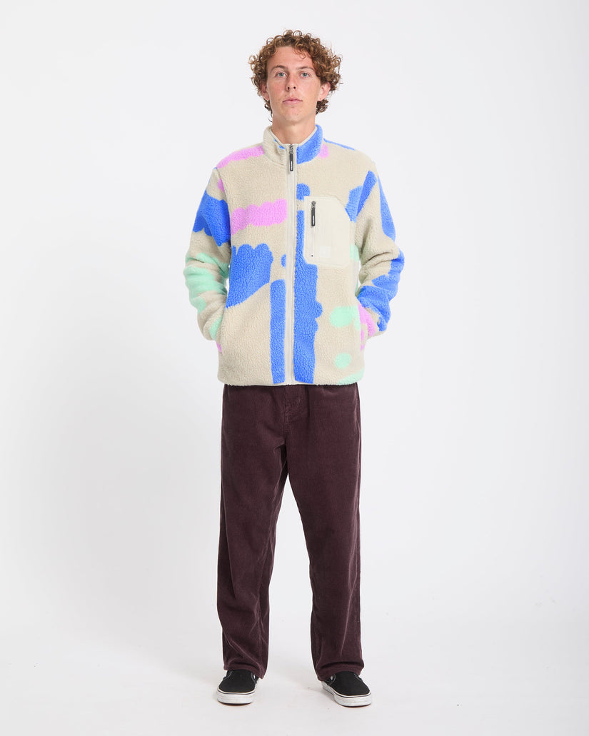 Chaqueta Carrau Fuzzar Zip Sherpa - Multi