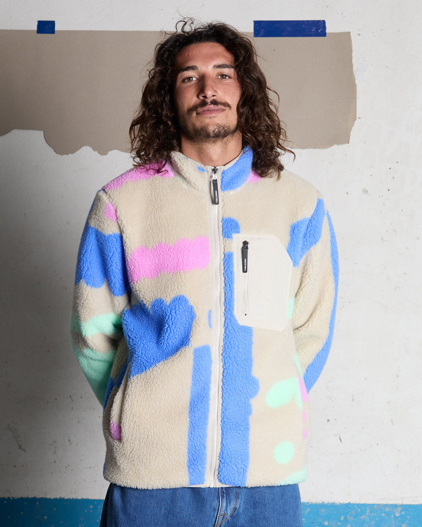 Chaqueta Carrau Fuzzar Zip Sherpa - Multi