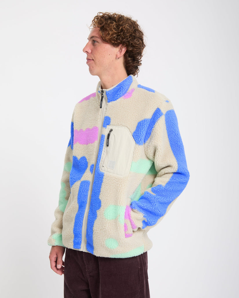 Chaqueta Carrau Fuzzar Zip Sherpa - Multi