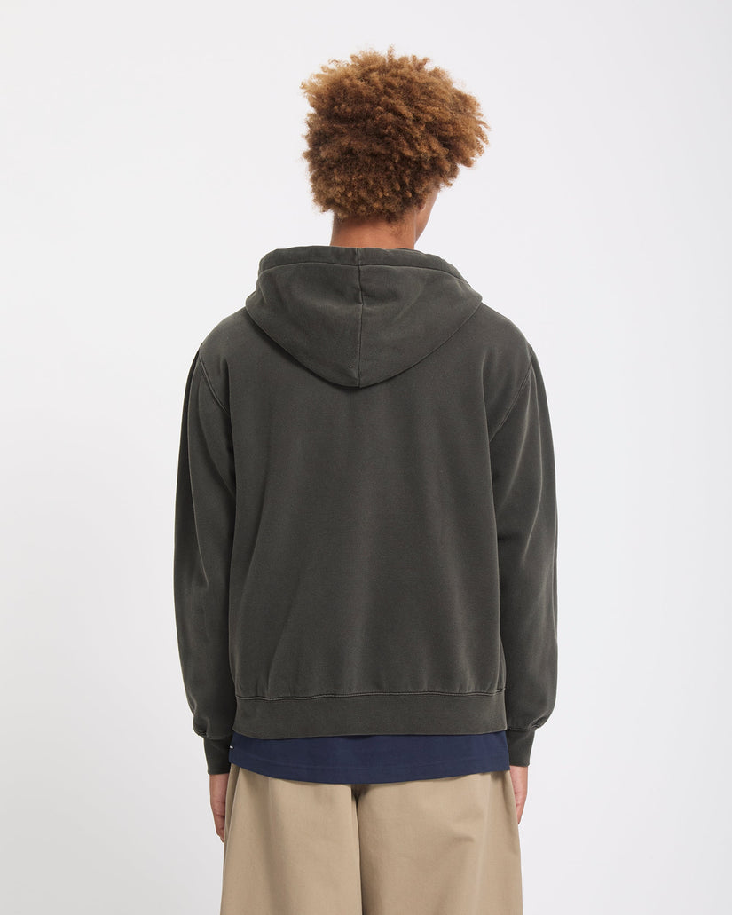 Sudadera con cremallera Single Stone - Rinsed Black
