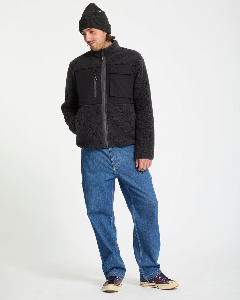 Sudadera Con Cremallera Storm Stone - Asphalt Black