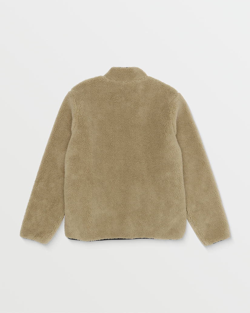 Sudadera y cremallera Storm Stone Sherpa- Dark Khaki