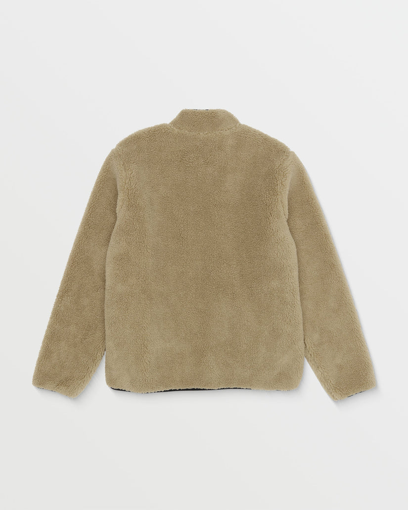 Sudadera y cremallera Storm Stone Sherpa- Dark Khaki
