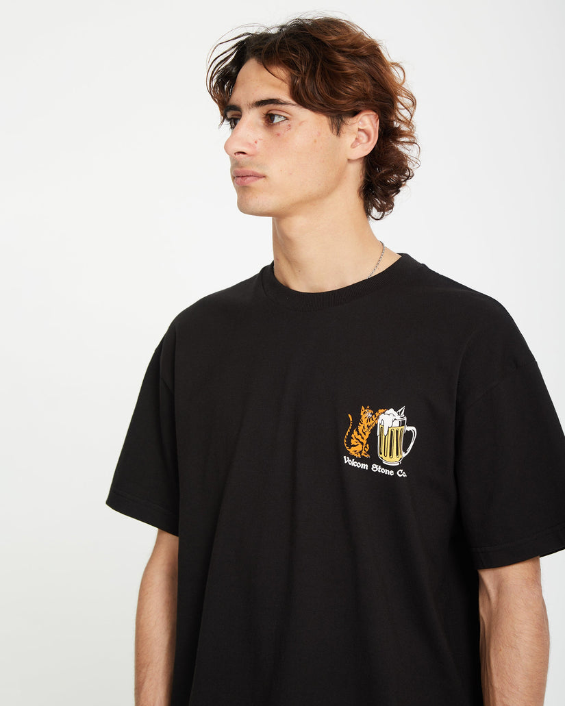 Camiseta Curious Cat - BLACK
