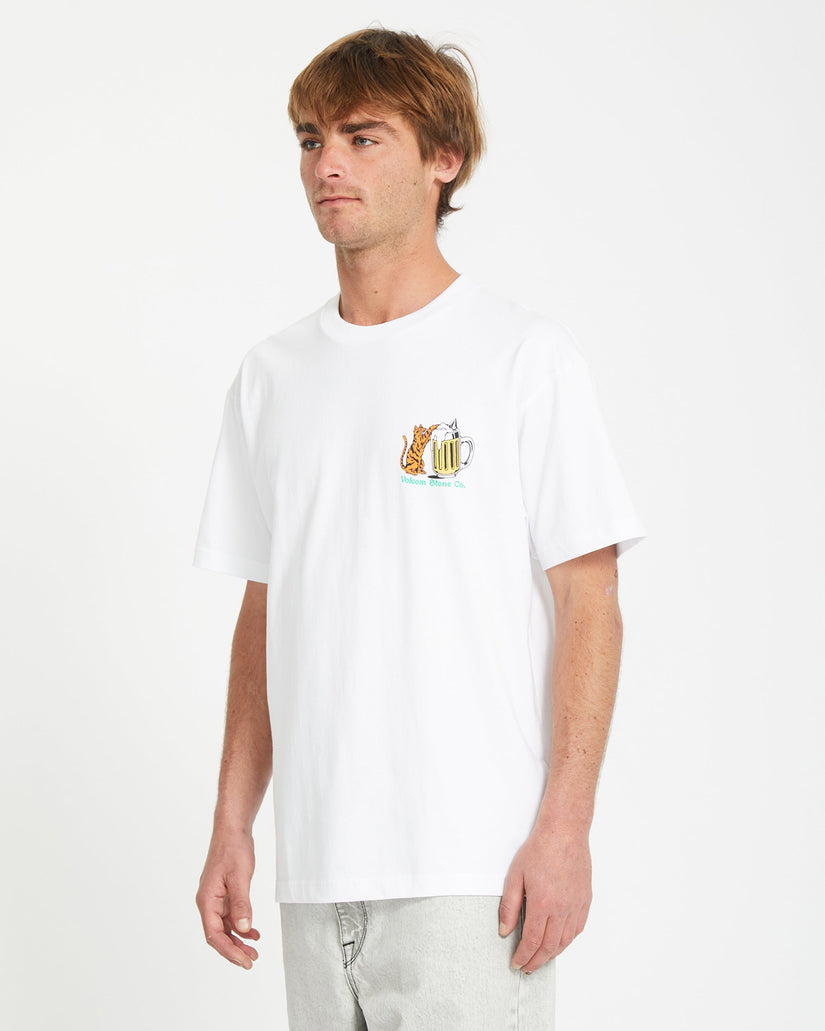 Camiseta Curious Cat - WHITE