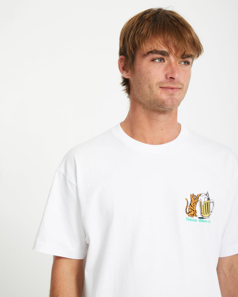 Camiseta Curious Cat - WHITE