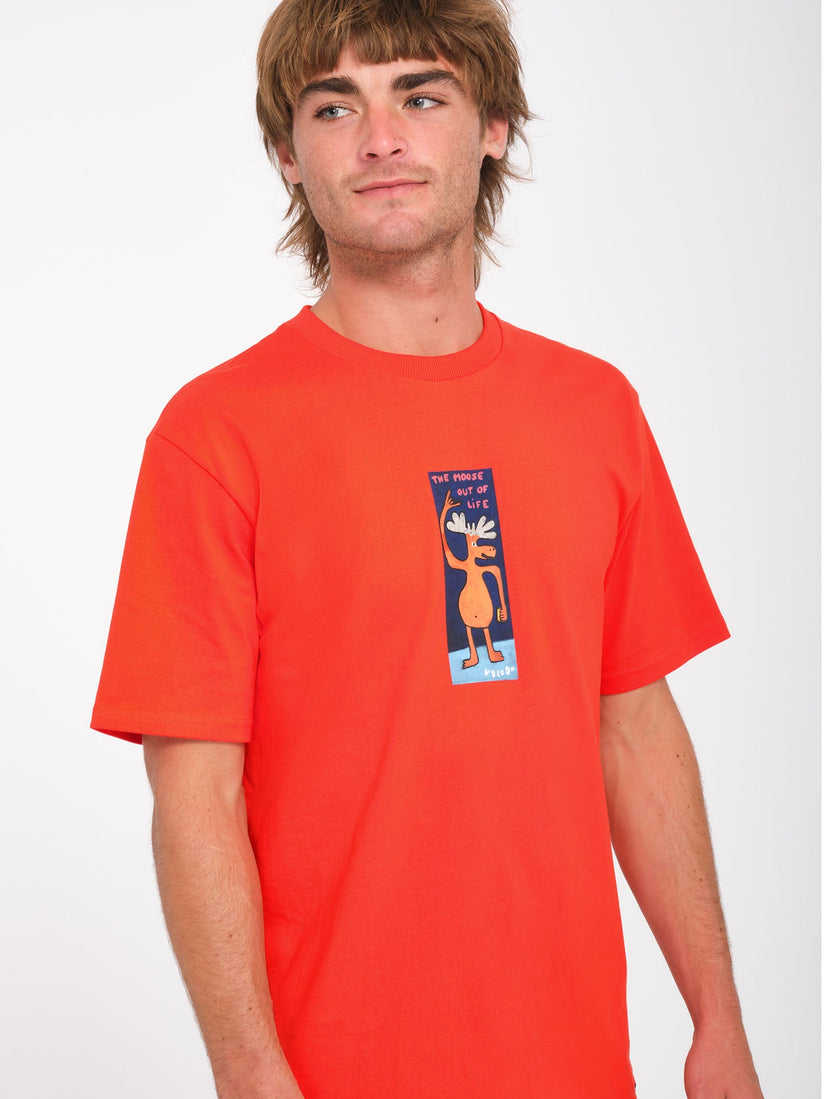 Camiseta Olivmoose - Bright Red