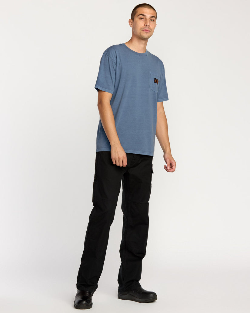 Camiseta Workwear Certified Pocket - Blue Wash