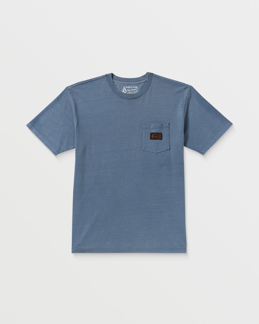 Camiseta Workwear Certified Pocket - Blue Wash