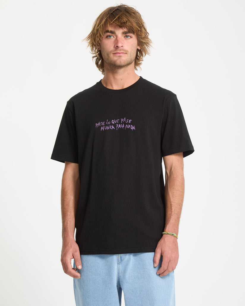 Camiseta Nunca Pasa - Black