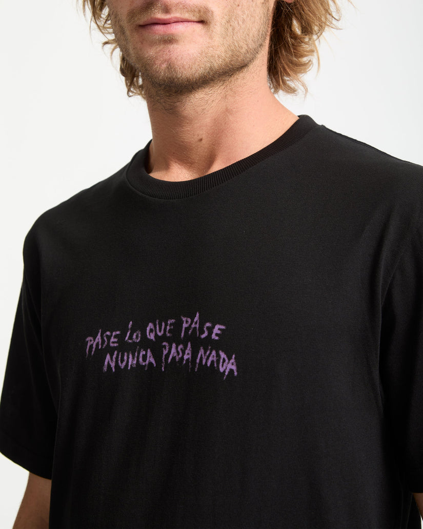 Camiseta Nunca Pasa - Black
