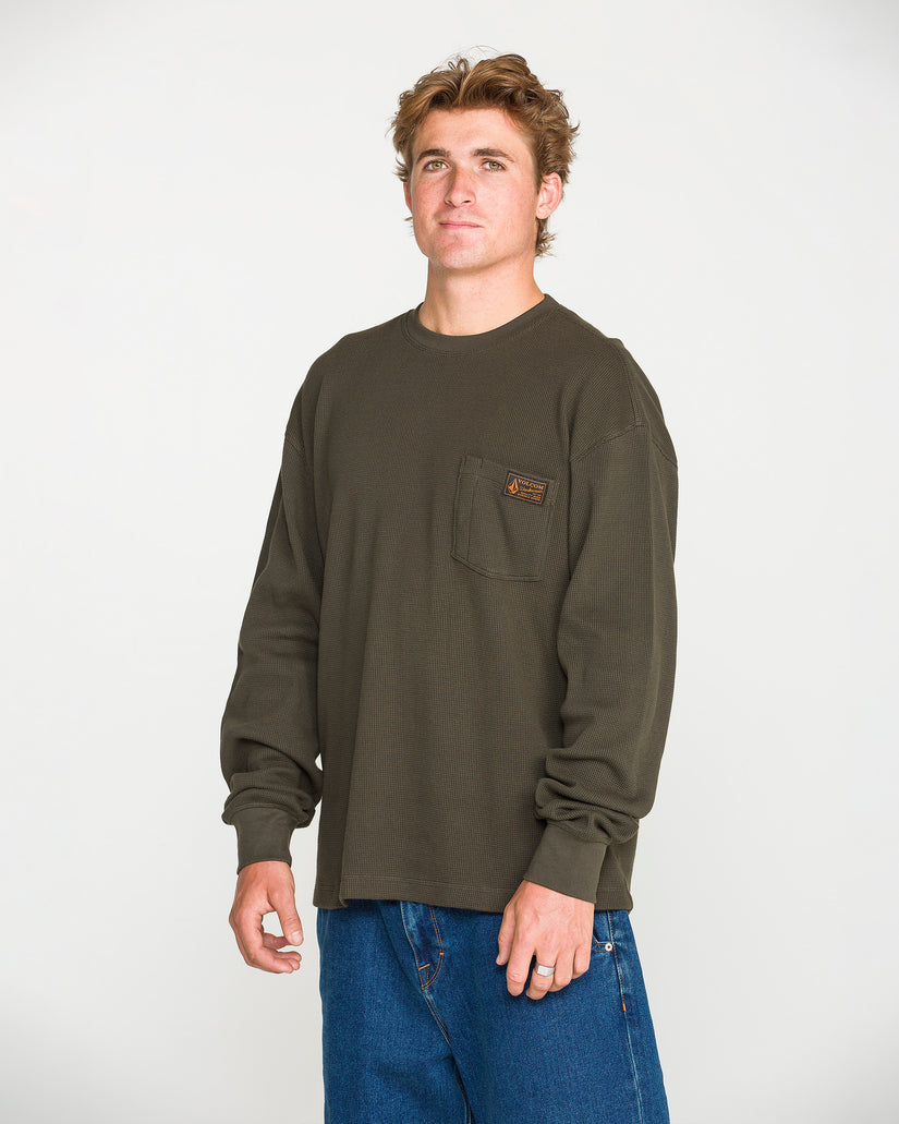 Camiseta Overtime Thermal - Rinsed Black
