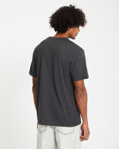 Camiseta Circle Blanks - Heather Black