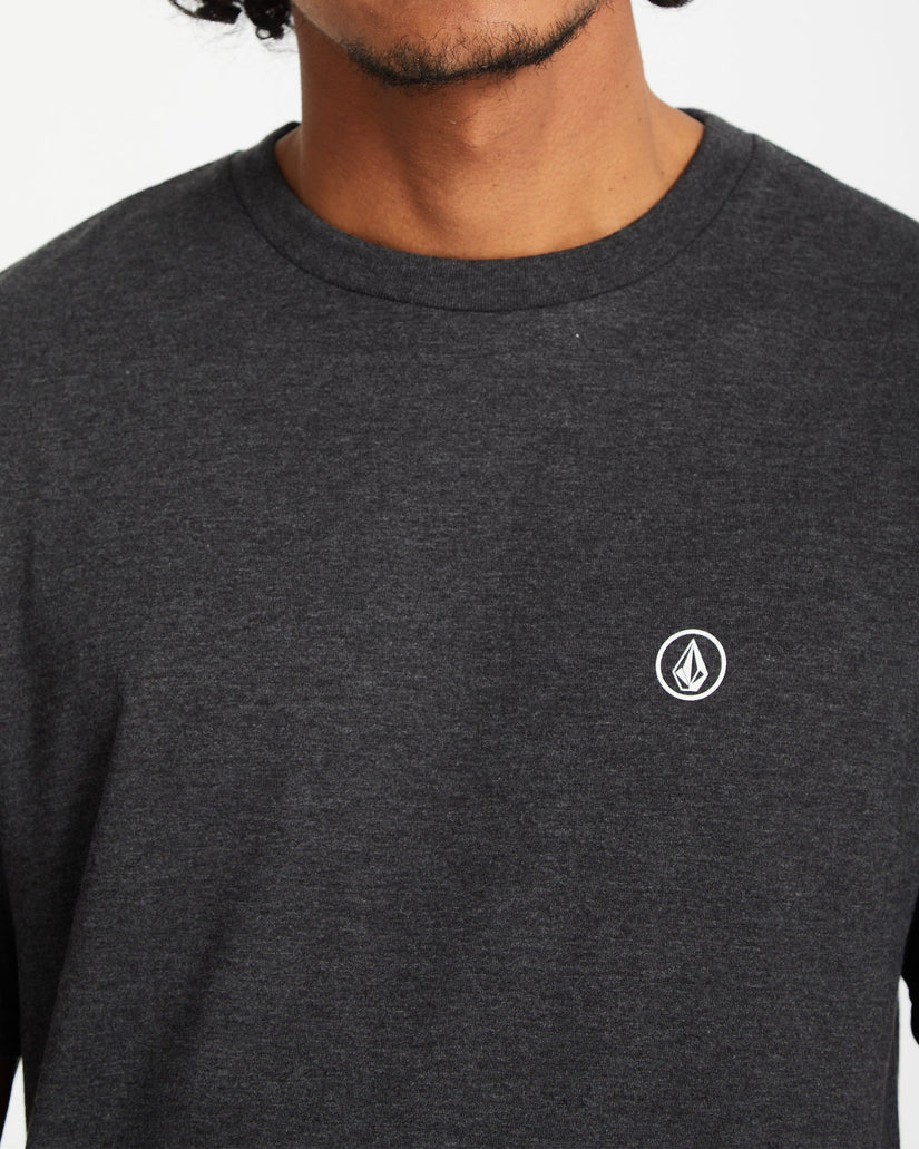Camiseta Circle Blanks - Heather Black