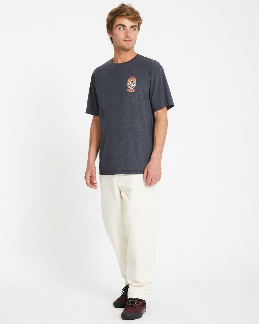Camiseta Draggin Stone - HEATHER BLACK