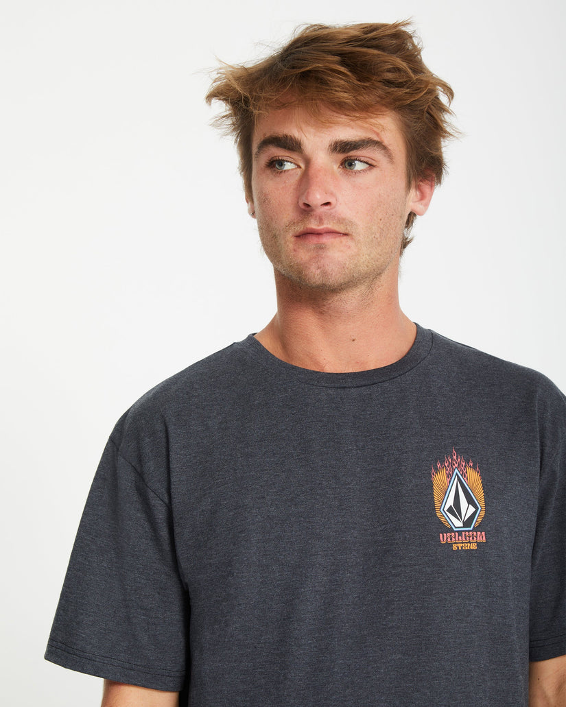 Camiseta Draggin Stone - HEATHER BLACK