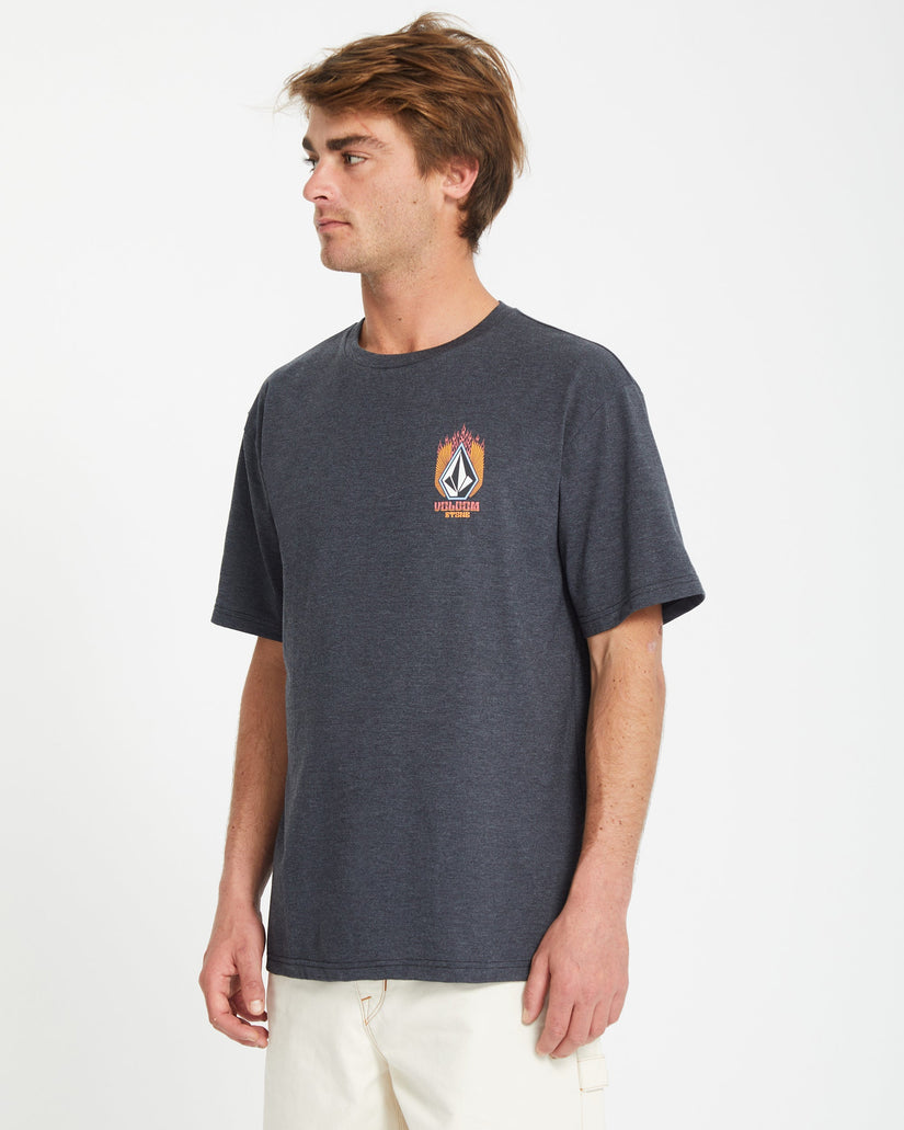 Camiseta Draggin Stone - HEATHER BLACK