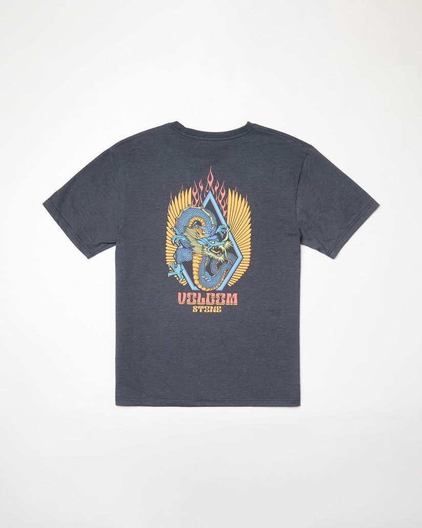 Camiseta Draggin Stone - HEATHER BLACK