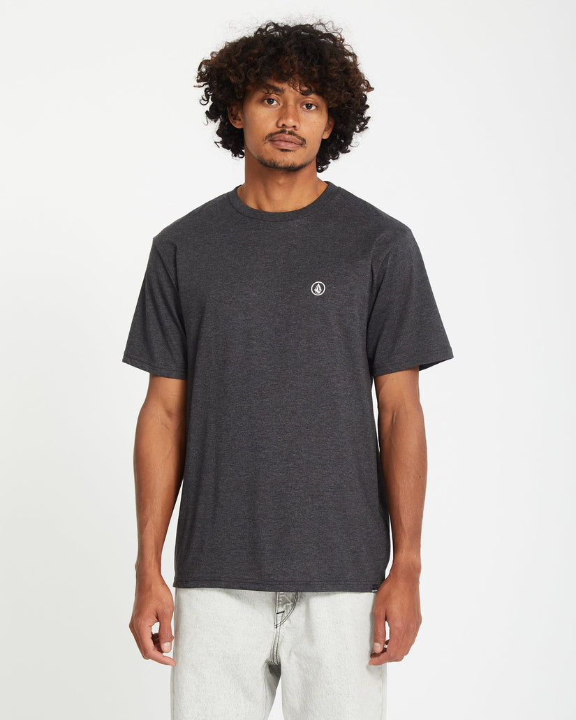 Camiseta Circle Blanks - Heather Black