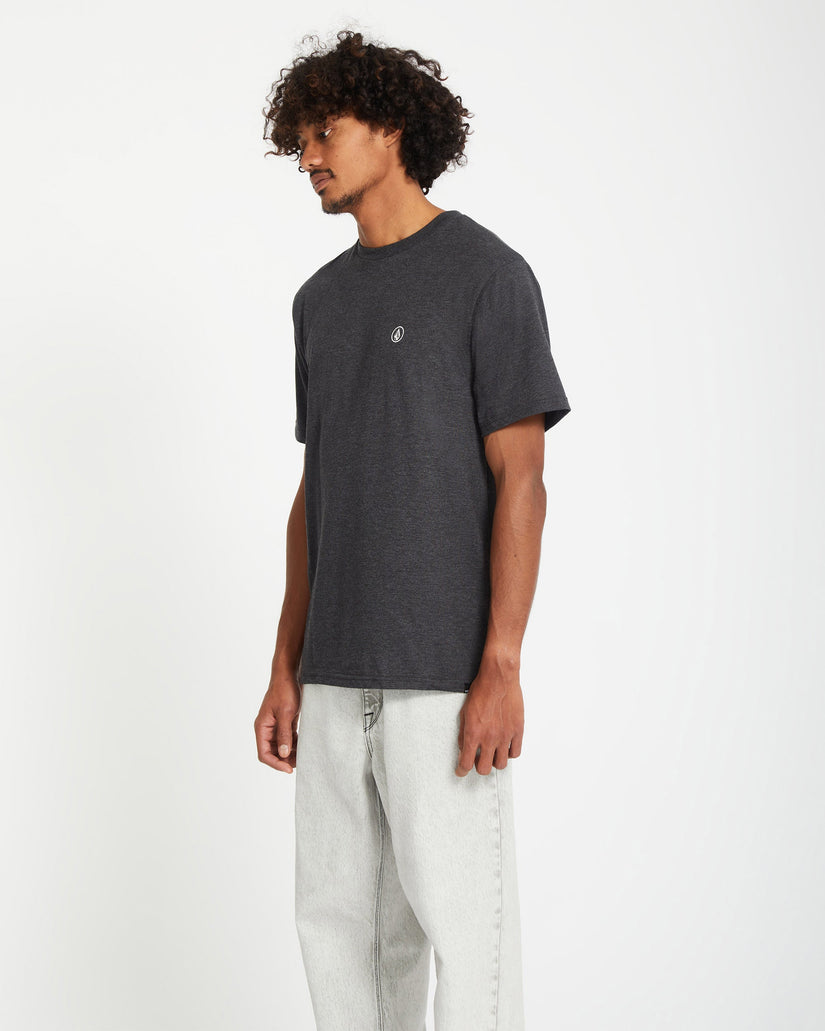 Camiseta Circle Blanks - Heather Black