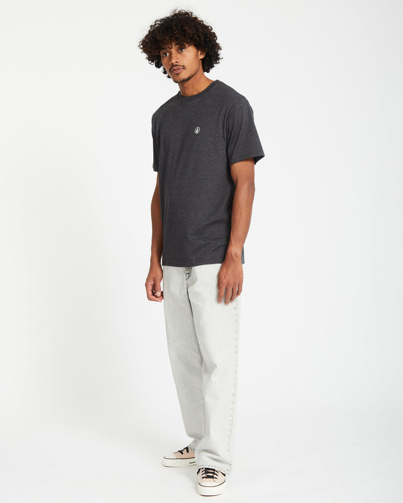 Camiseta Circle Blanks - Heather Black