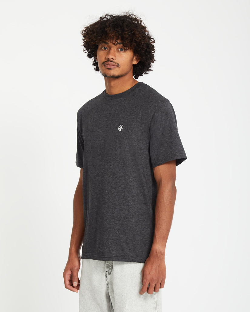 Camiseta Circle Blanks - Heather Black