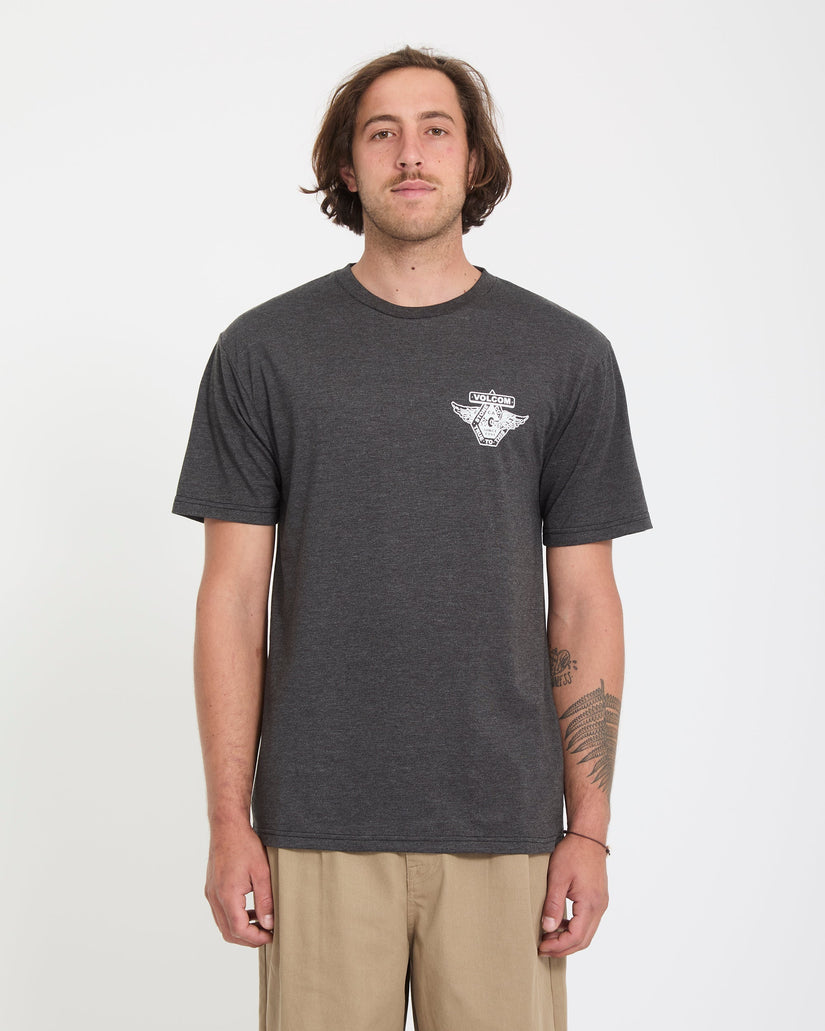 Camiseta Free Wheel - Heather Black