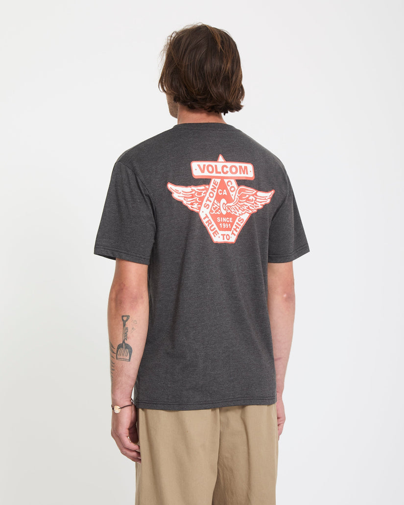 Camiseta Free Wheel - Heather Black
