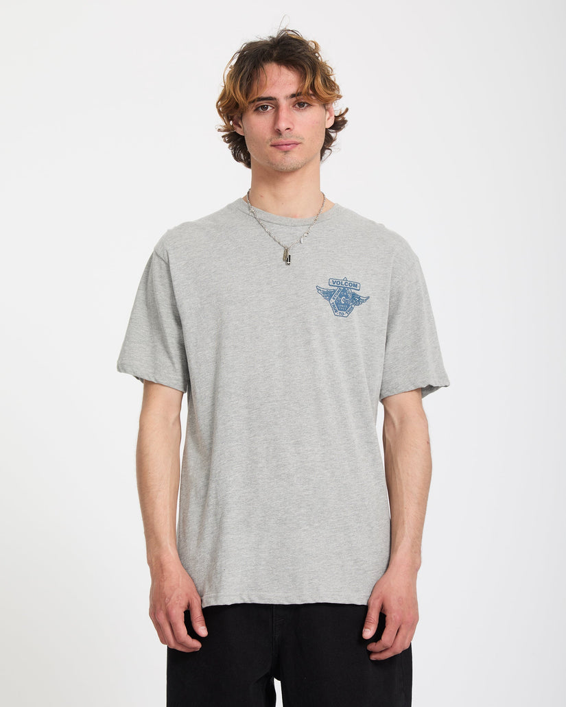 Camiseta Free Wheel - Heather Grey