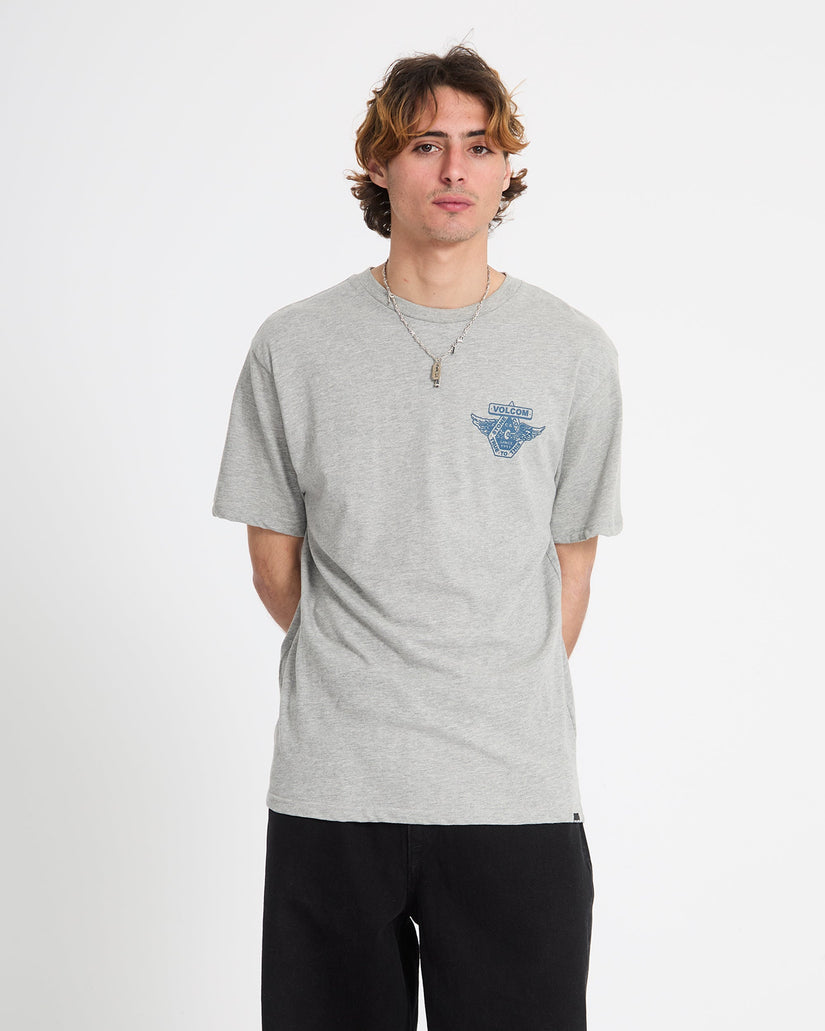 Camiseta Free Wheel - Heather Grey