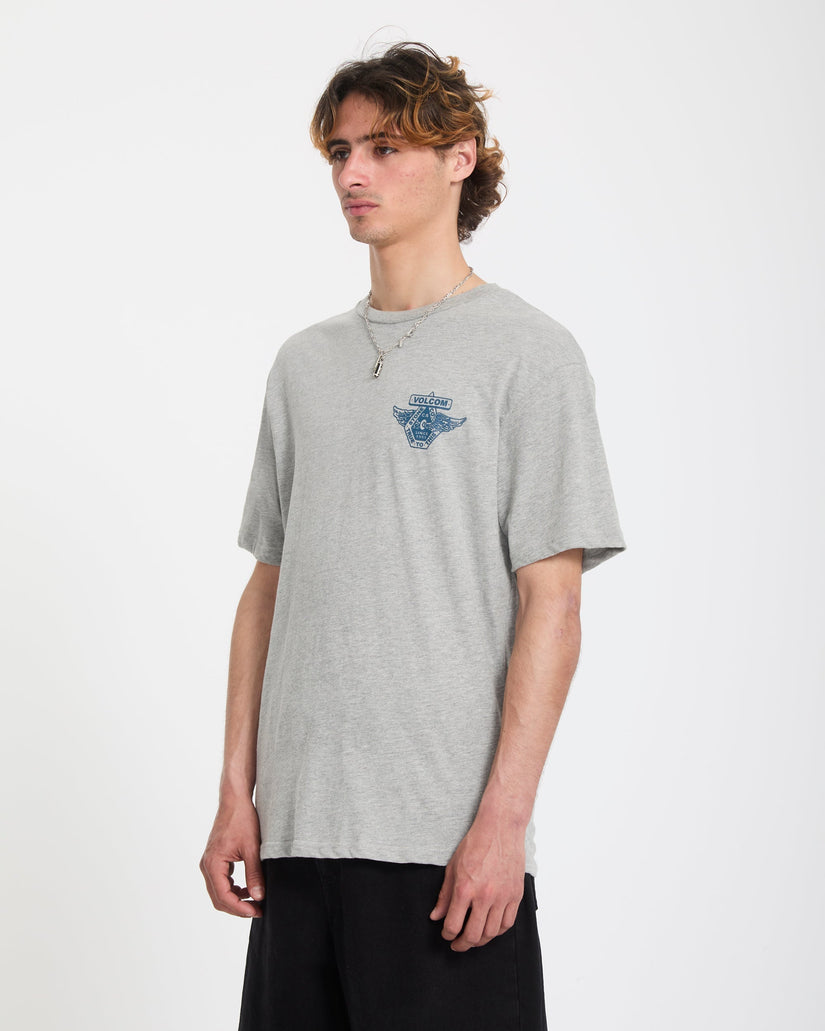 Camiseta Free Wheel - Heather Grey