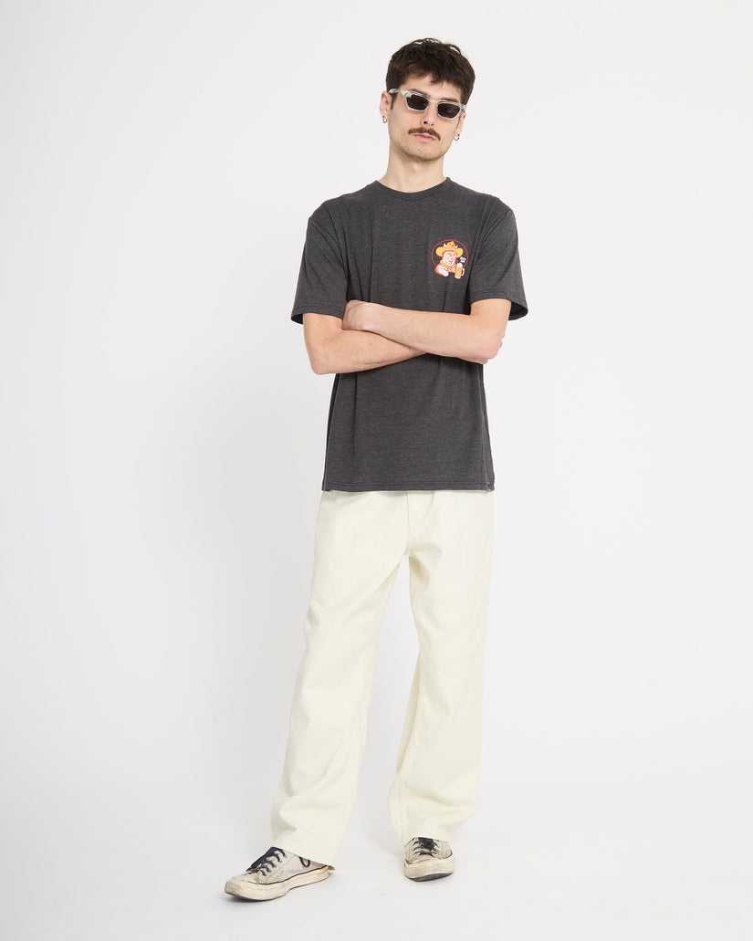 Camiseta Meowdy - Heather Black