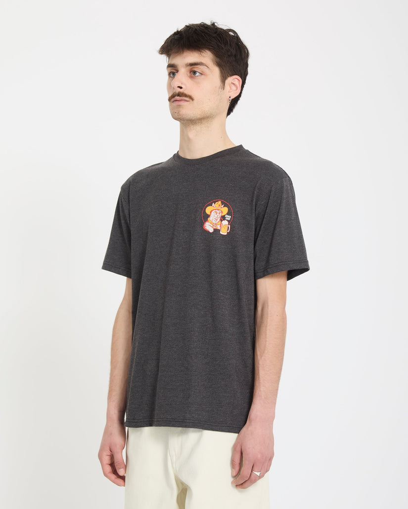 Camiseta Meowdy - Heather Black