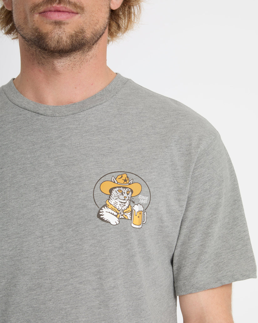 Camiseta Meowdy - Heather Grey