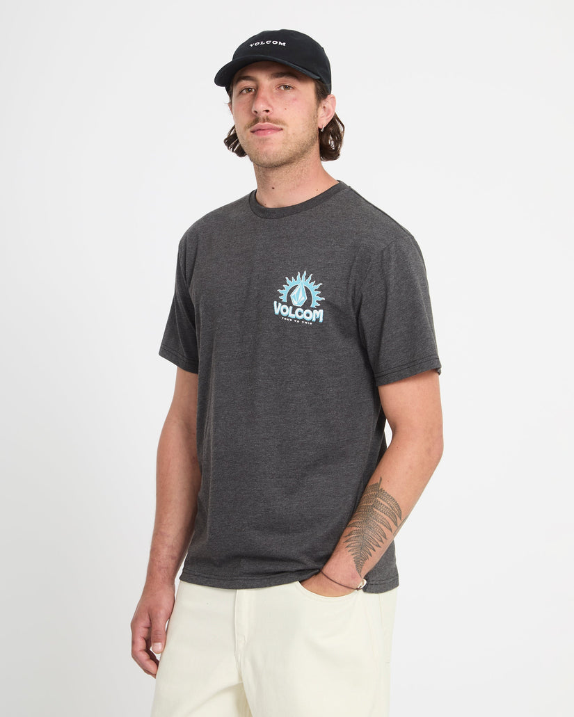 Camiseta Solstice - Heather Black