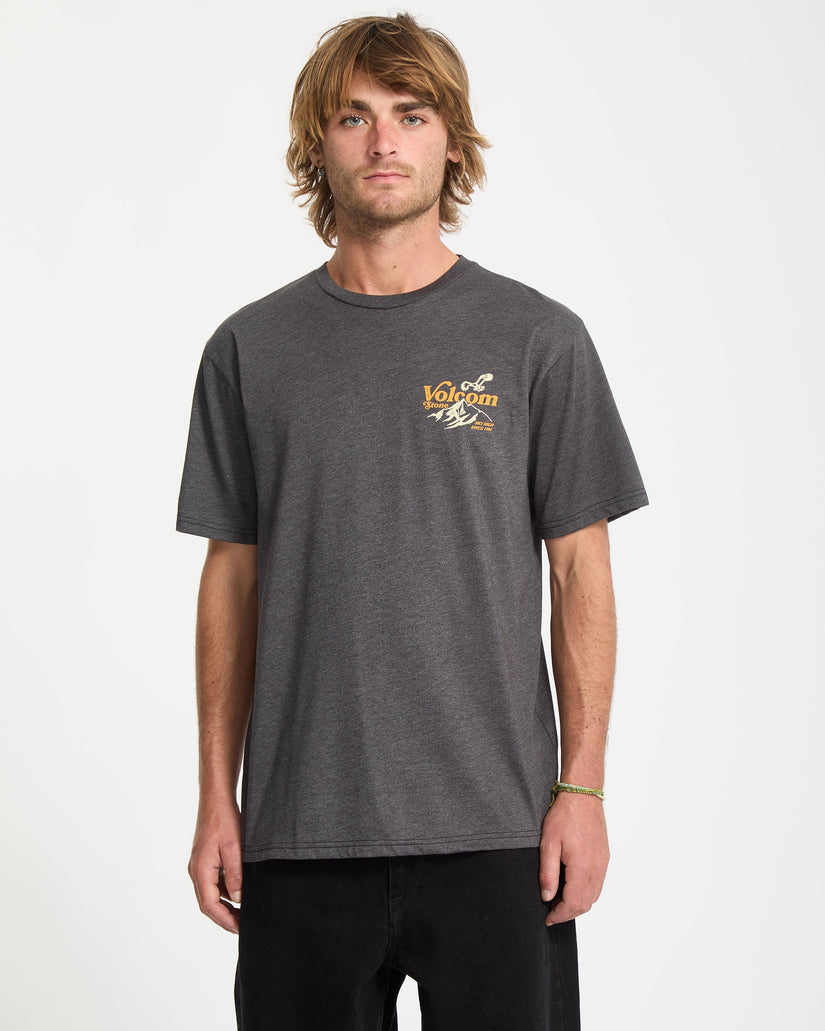 Camiseta Back Country - Heather Black