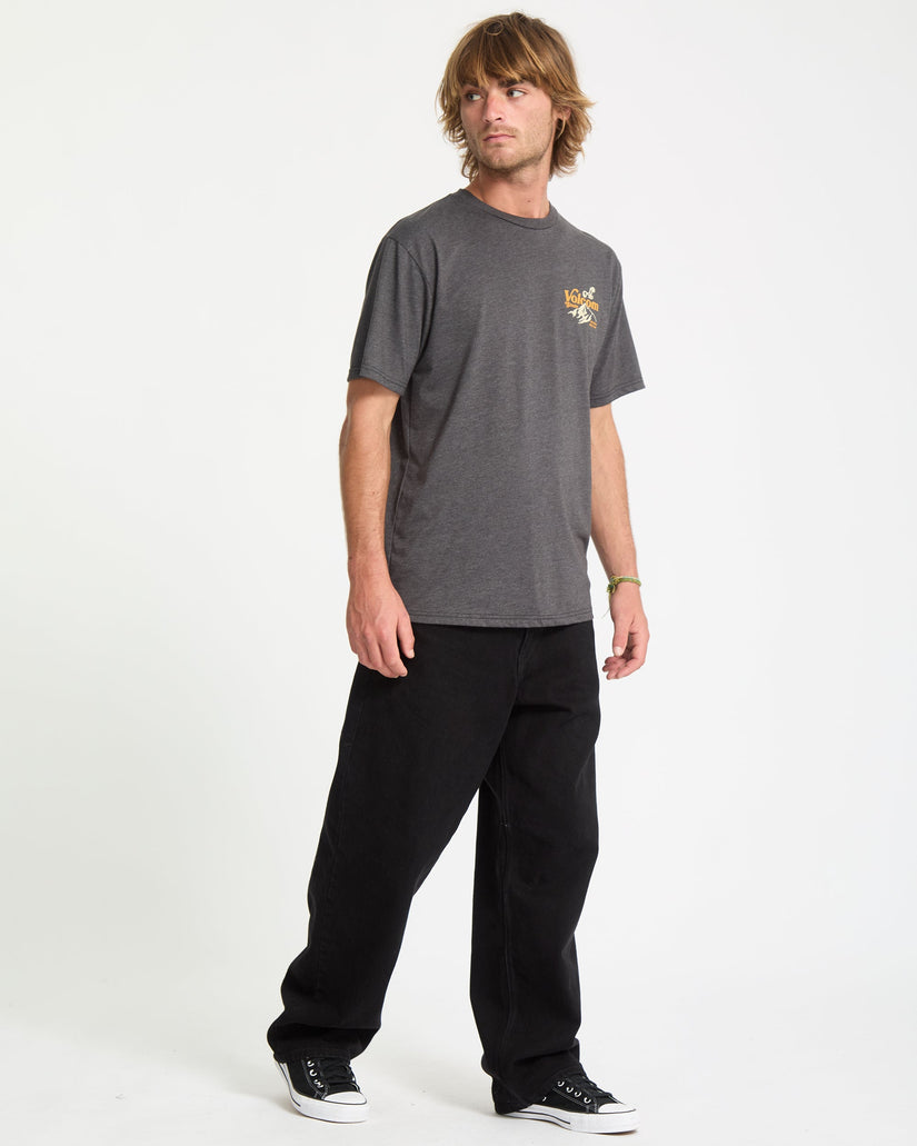 Camiseta Back Country - Heather Black