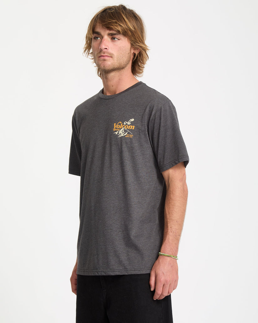 Camiseta Back Country - Heather Black