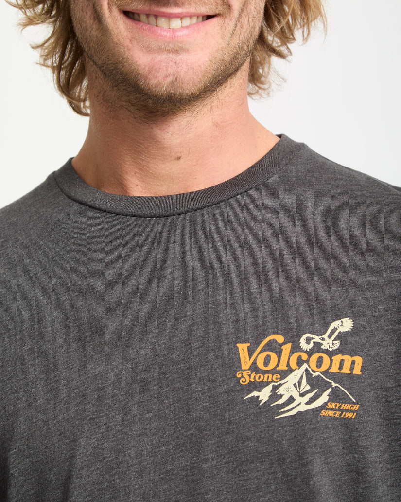Camiseta Back Country - Heather Black