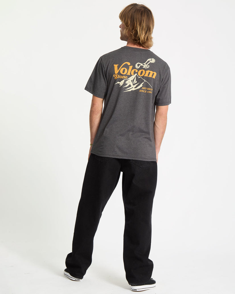 Camiseta Back Country - Heather Black