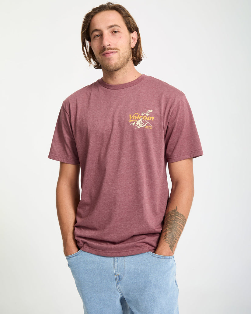Camiseta Back Country - Merlot