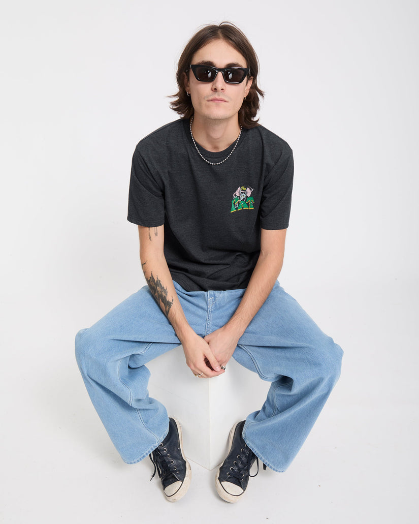 Camiseta Tipsy Rat - Heather Black