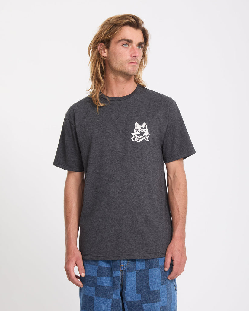 Camiseta Tasty - Heather Black