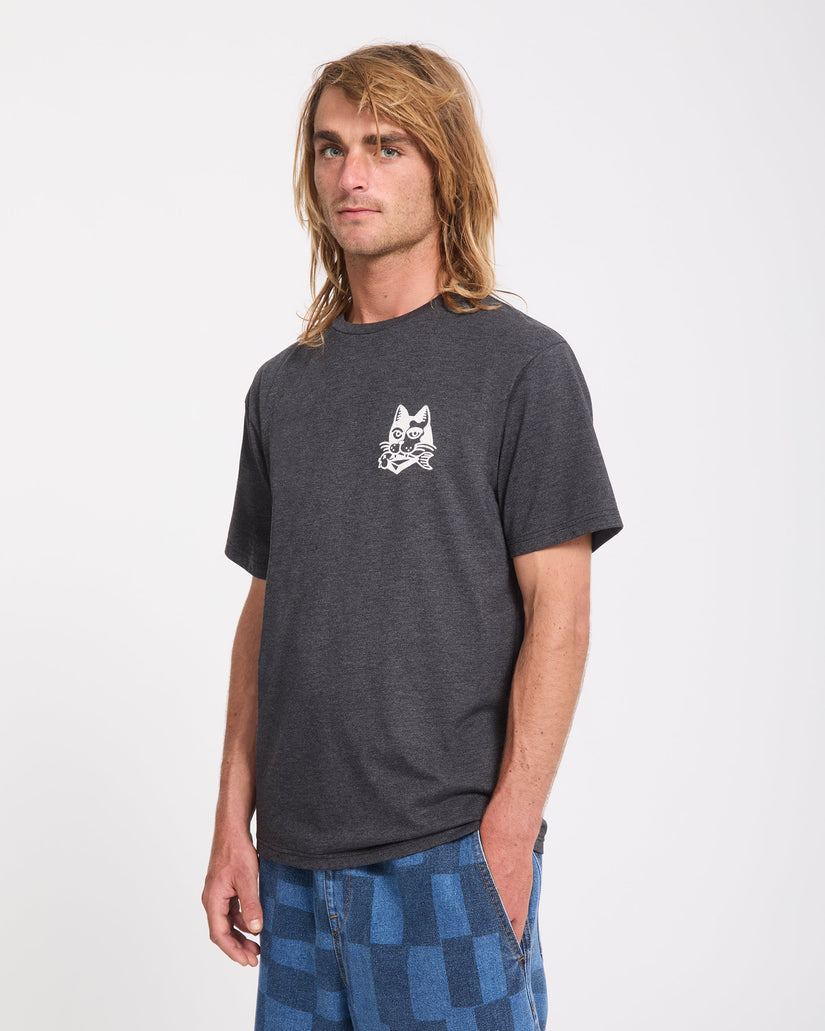 Camiseta Tasty - Heather Black