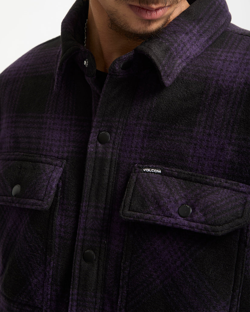 Sobrecamisa De Felpa Bowered - Dark Purple