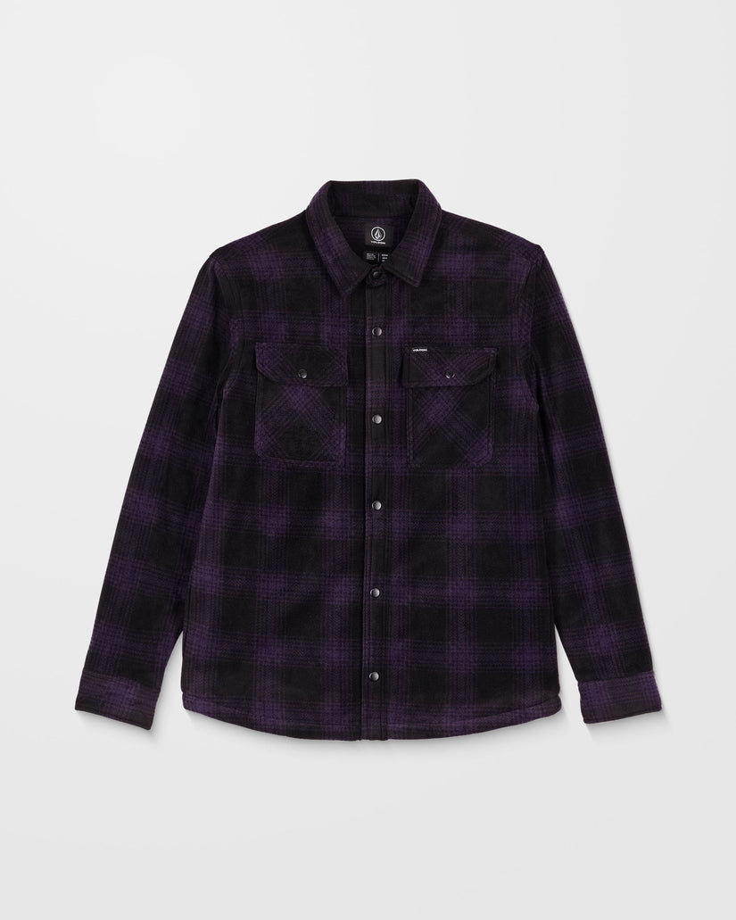 Sobrecamisa De Felpa Bowered - Dark Purple